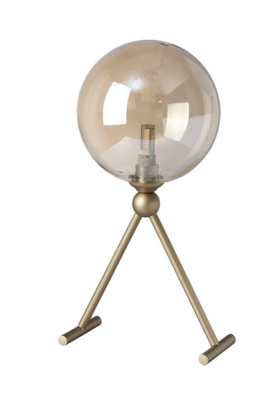 CRYSTAL LUX Настольная лампа FRANCISCA LG1 GOLD/COGNAC Crystal Lux