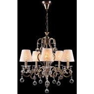 Люстра с хрусталем 1448/5 античная бронза