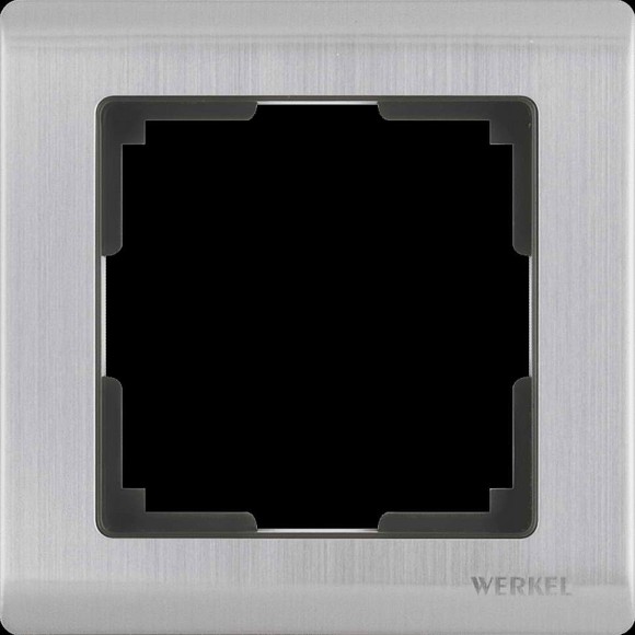 Рамка на 1 пост (глянцевый никель) Werkel WL02-Frame-01