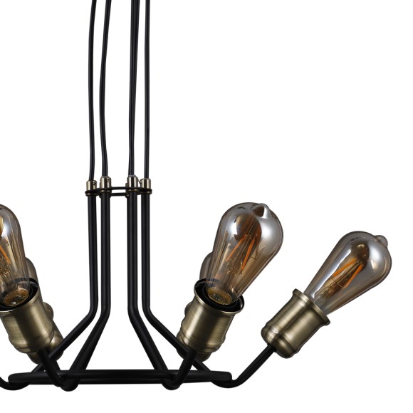 Люстра SF4013/6P-BK-AB LAJNATE Seven Fires Люстра SF4013/6P-BK-AB LAJNATE Seven Fires