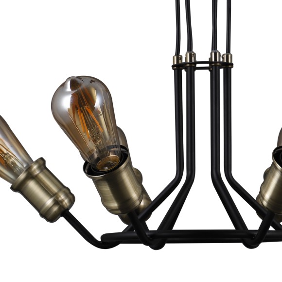 Люстра SF4013/6P-BK-AB LAJNATE Seven Fires Люстра SF4013/6P-BK-AB LAJNATE Seven Fires
