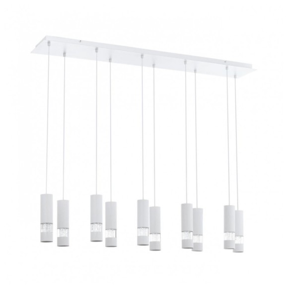 39703 Светодиодный подвес BERNABETA, 10X5W(GU10-LED), сталь, белый/пластик, прозрачный