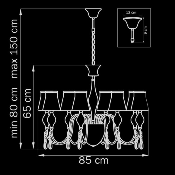 Потолочная люстра Lightstar Escica 806080