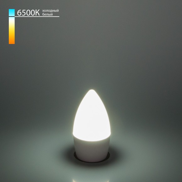 Светодиодная лампа "Свеча" C37 6W 6500K E27 СD LED 6W 6500K E27 Elektrostandard