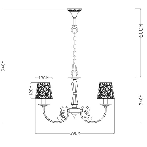 Люстра Ragnatela a5468lm-5wg Arte Lamp