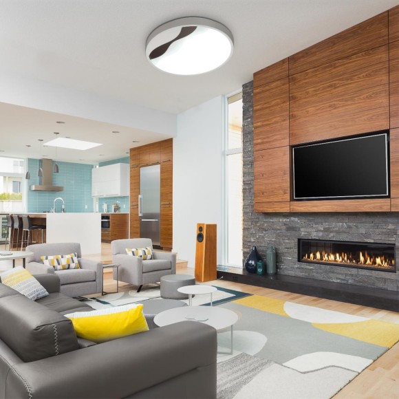 4499/72CL LEDIO LN21 022 белый, коричневый Н/п светильник с пультом ДУ LED 2*36W 3000-6000К 2920Лм 2