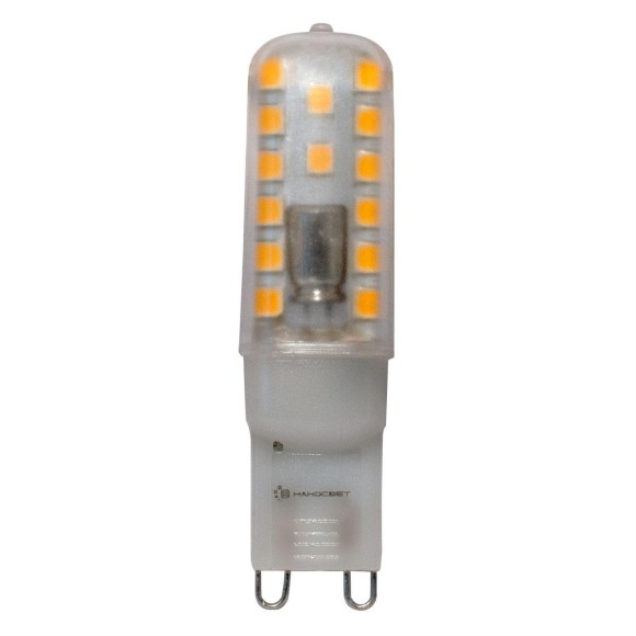 Лампа светодиодная G9 2,8W 3000K прозрачная LC-JCD-2.8/G9/830 L226