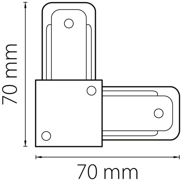 Соединитель L-образный 1-фаза Lightstar Barra 502127