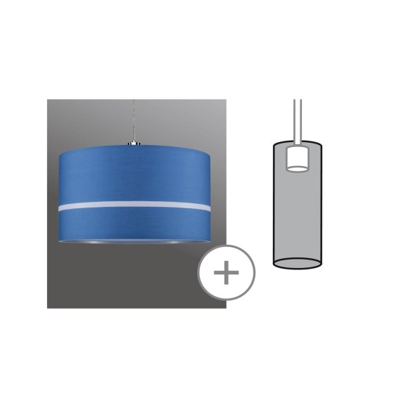 95364 Абажур Urail 2Easy Schirm Ribbon 50W Lila Stoff, диаметр 454 мм