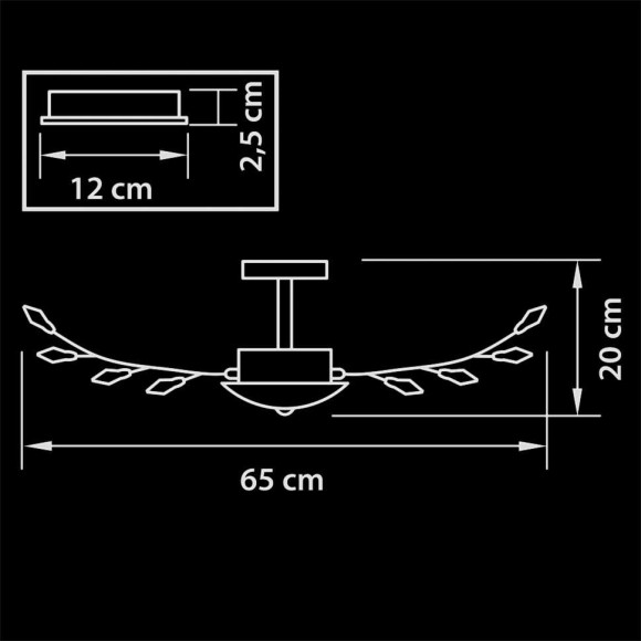 Потолочная люстра Lightstar Isabelle 791182 Потолочная люстра Lightstar Isabelle 791182