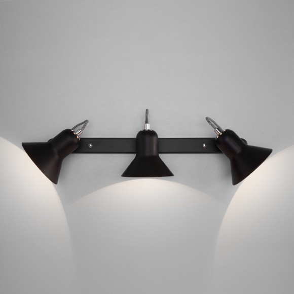 Настенный светильник с поворотными плафонами 20083/3 черный/хром