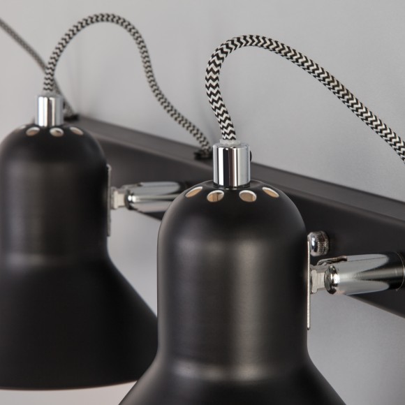 Настенный светильник с поворотными плафонами 20083/3 черный/хром