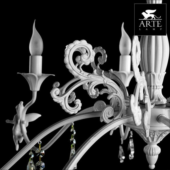 Люстра Angelina a5349lm-8wh Arte Lamp Люстра Angelina a5349lm-8wh Arte Lamp