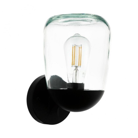 98701 Уличный светильник настенный DONATORI, 1х60W(E27), L155, H260, A190, алюминий, пластик, черны