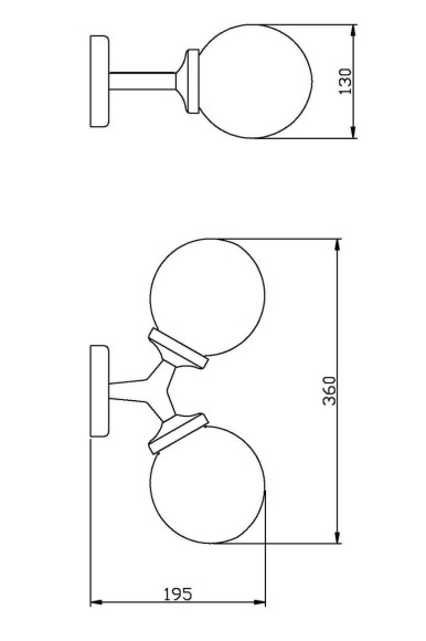Бра Vele Luce Galassia VL1872W02