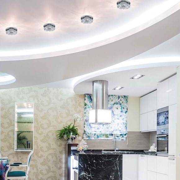 Декоративный встраиваемый неповоротный светильник Flame1 369269 Novotech