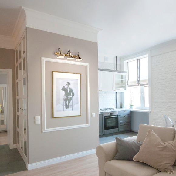 Настенный светильник с поворотными плафонами 20082/3 золото Настенный светильник с поворотными плафонами 20082/3 золото