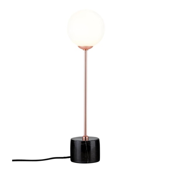 Настольный светильник Neordic Moa Paulmann макс.10Вт G9 230В Белый мрамор/Черный/Медь матовая 79662