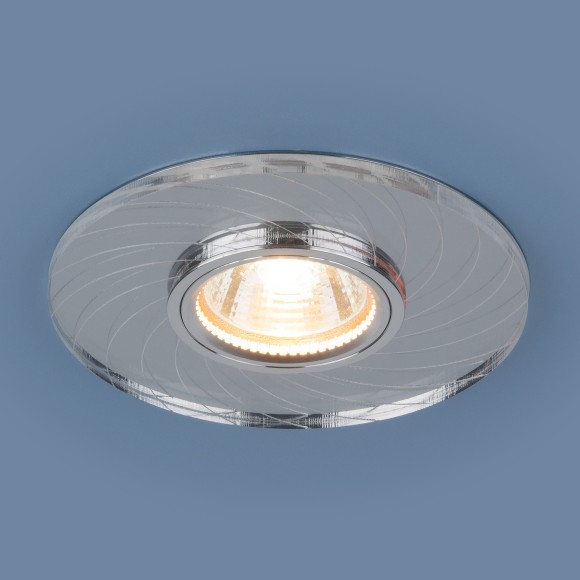 Встраиваемый точечный светильник с LED подсветкой 2203 MR16 CL прозрачный Elektrostandard