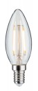 Лампа филаментная Paulmann Свеча 2.6Вт 250Лм 2700К Е14 LED 230В Прозрачный Не димм. 28683