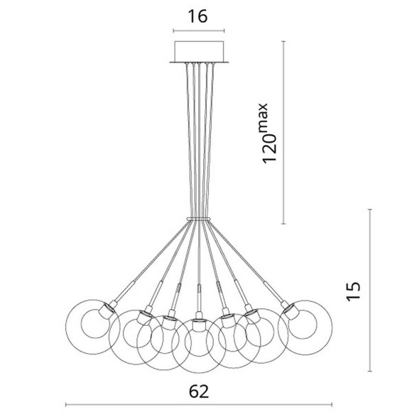 Светильник подвесной Grappolo 7720/02 sp-19 Divinare картинка 5 Светильник подвесной Grappolo 7720/02 sp-19 Divinare картинка 5
