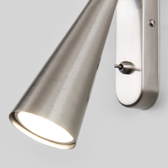 Horn GU10 SW сатинированный никель Настенный светильник MRL 1010 Elektrostandard