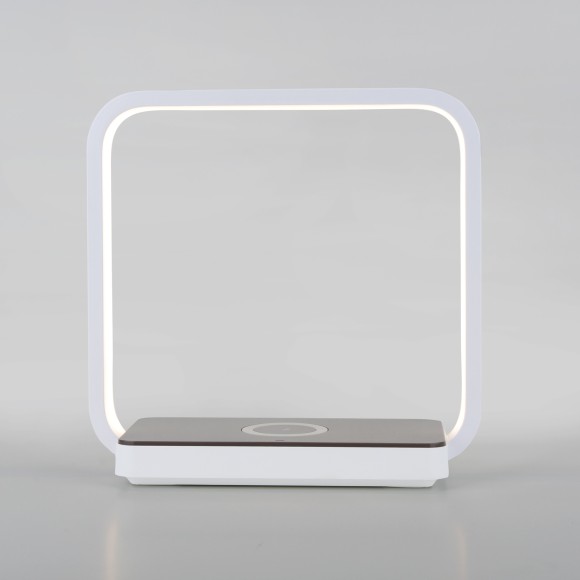 Светодиодная настольная лампа с беспроводной зарядкой QI 80502/1 коричневый