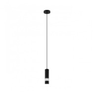 39705 Светодиодный подвес BERNABETA, 1X5W(GU10-LED), сталь, черный/пластик, прозрачный