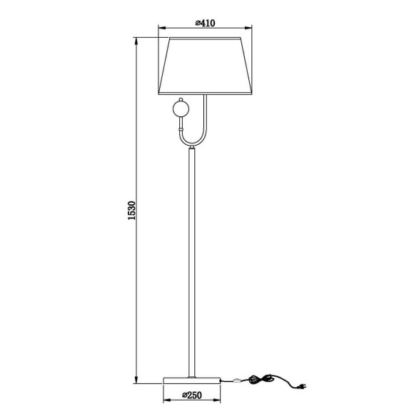 Торшер Vele Luce Fabio VL1933F01