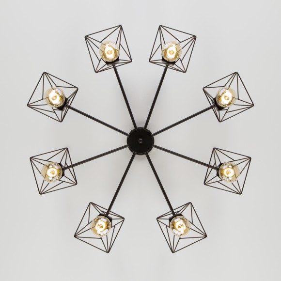 Потолочная люстра в стиле лофт 70107/8 черный Потолочная люстра в стиле лофт 70107/8 черный