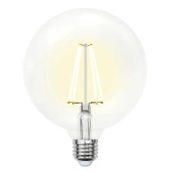 Лампа светодиодная филаментная (UL-00004859) Uniel E27 10W 4000K прозрачная LED-G125-10W/NW/E27/CL PLS02WH Лампа светодиодная филаментная (UL-00004859) Uniel E27 10W 4000K прозрачная LED-G125-10W/NW/E27/CL PLS02WH