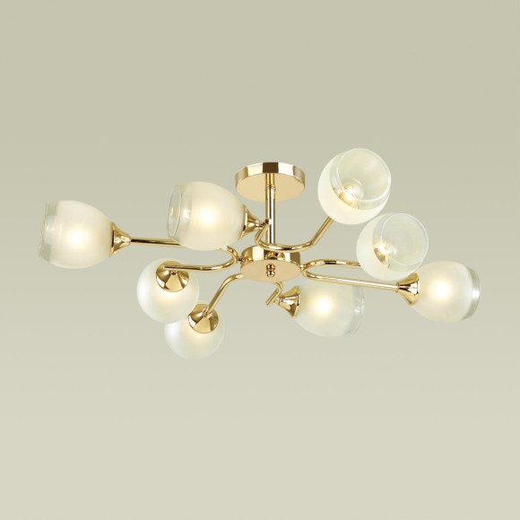 4546/8C COMFI LN21 048 золотой, белый Люстра потолочная E27 8*60W 220V JOLENE 4546/8C COMFI LN21 048 золотой, белый Люстра потолочная E27 8*60W 220V JOLENE