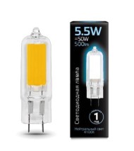 Лампа cветодиодная G4 5.5W 4100K прозрачная 107807205 Лампа cветодиодная G4 5.5W 4100K прозрачная 107807205