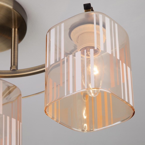 Потолочный светильник 30124/3 античная бронза