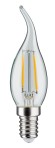 Лампа филаментная Paulmann Свеча на ветру 2.8Вт 250Лм 2700К Е14 230В Прозрачная Димм 28686