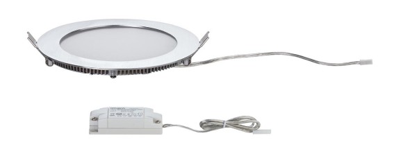 Панель встраиваемая Paulmann Premium D180мм 6.5Вт 500лм 2700K LED 230В Алюминий тертый 92720