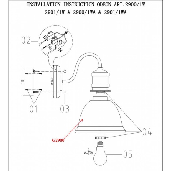 Бра Talva 2901/1WA Odeon Light Бра Talva 2901/1WA Odeon Light