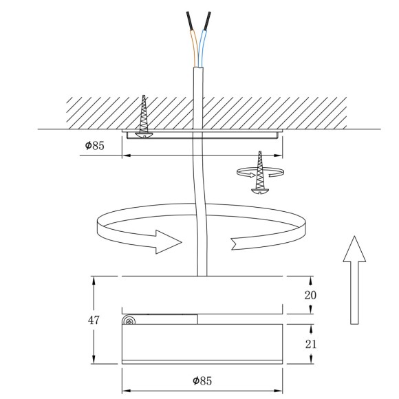Светильник потолочный Vela a2511pl-1bk Arte Lamp картинка 3