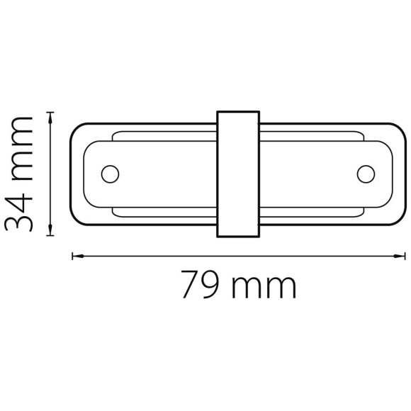 Соединитель малый прямой 1-фаза Lightstar Barra 502107