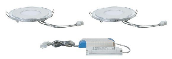 Панель встраиваемая Paulmann Premium D130мм 2х7Вт 226лм 2700K Синий LED 230В Белый/Прозрачный 92796 Панель встраиваемая Paulmann Premium D130мм 2х7Вт 226лм 2700K Синий LED 230В Белый/Прозрачный 92796