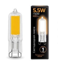 Лампа cветодиодная G9 5.5W 3000K прозрачная 107809105 Лампа cветодиодная G9 5.5W 3000K прозрачная 107809105