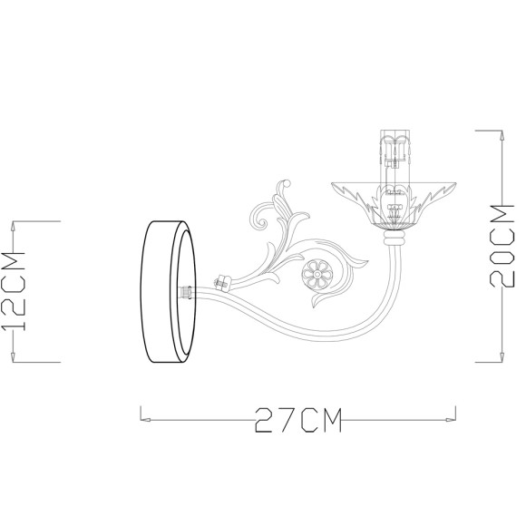 Бра Faina a5326ap-1wg Arte Lamp