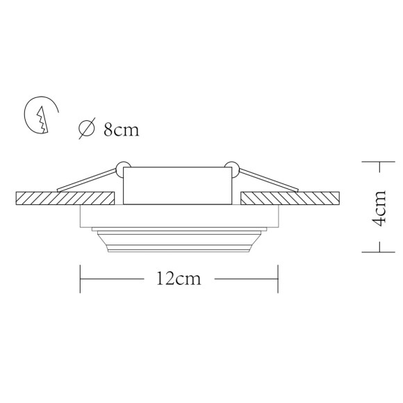 Точечный светильник Cratere a5304pl-1wh Arte Lamp картинка 2