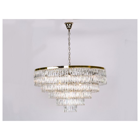 Подвесная люстра Newport 10129+17/C gold