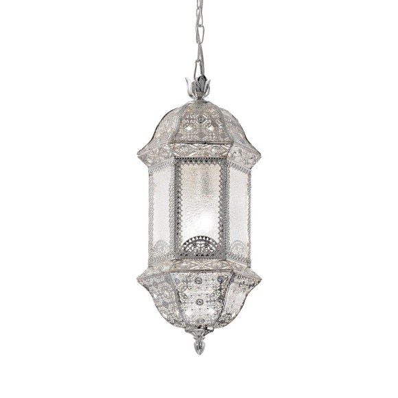 Светильник подвесной Ideal Lux Marrakech SP2 D22 макс.2x60Вт Е27 IP20 230В Серебристый Металл 135175