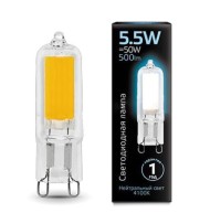 Лампа cветодиодная G9 5.5W 4100K прозрачная 107809205 Лампа cветодиодная G9 5.5W 4100K прозрачная 107809205