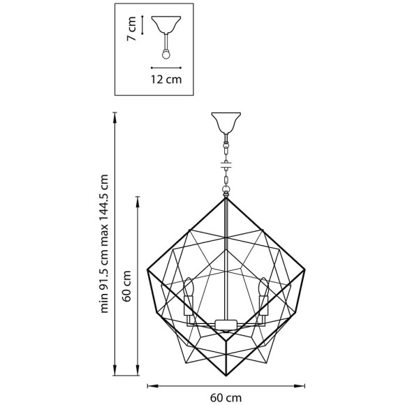 Люстра подвесная Lightstar Gabbia 732267 Люстра подвесная Lightstar Gabbia 732267