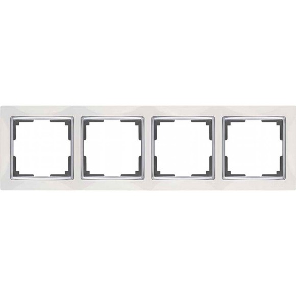 Рамка на 4 поста (белый) Werkel WL03-Frame-04-white