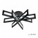 Накладная люстра iLedex 9082-R800-X 128W BK