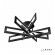 Накладная люстра iLedex 9082-R800-X 128W BK
